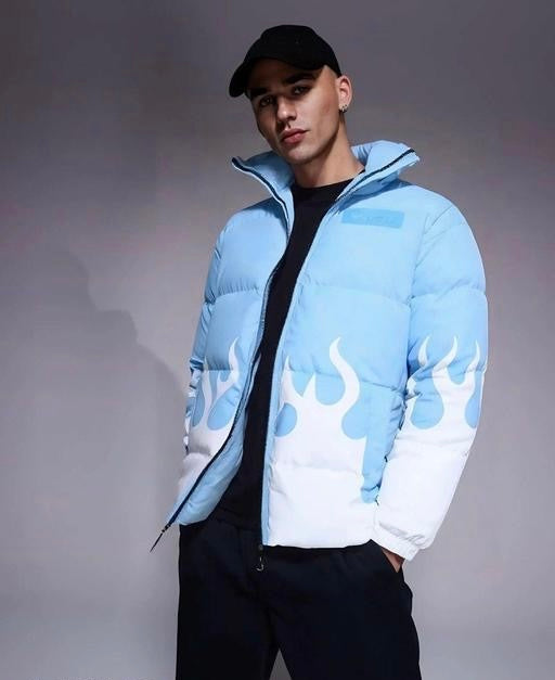 Casual Mock Collar Long Sleeves Designer Mens Jacket