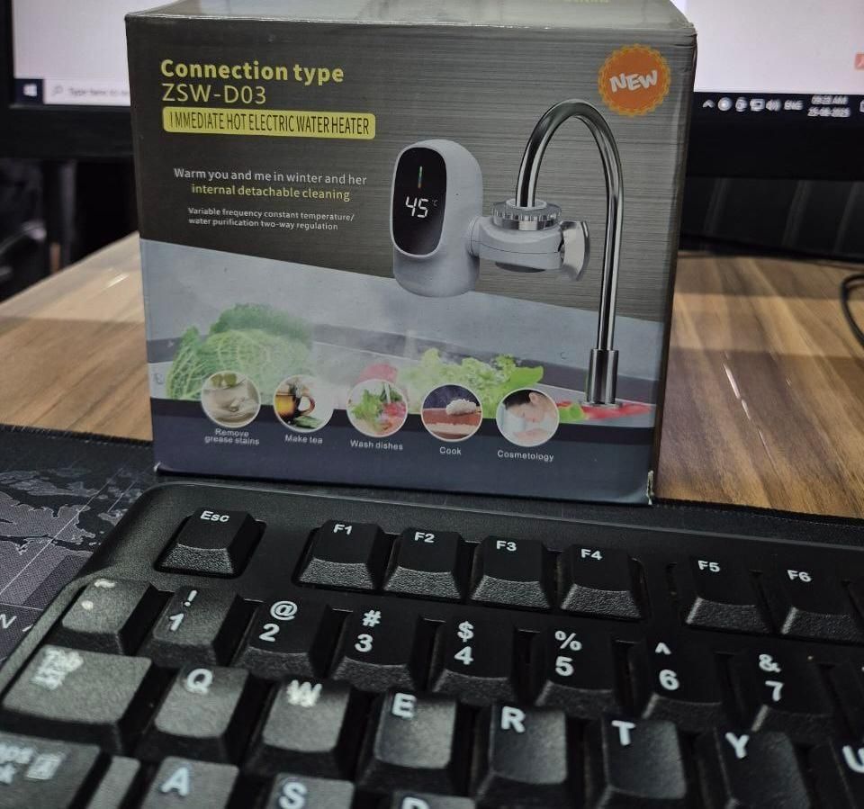 Electric Instant Water Heater – Fast Heating Geyser for Kitchen and Bathroom | Energy Efficient Compact Water Boiler for Home Use