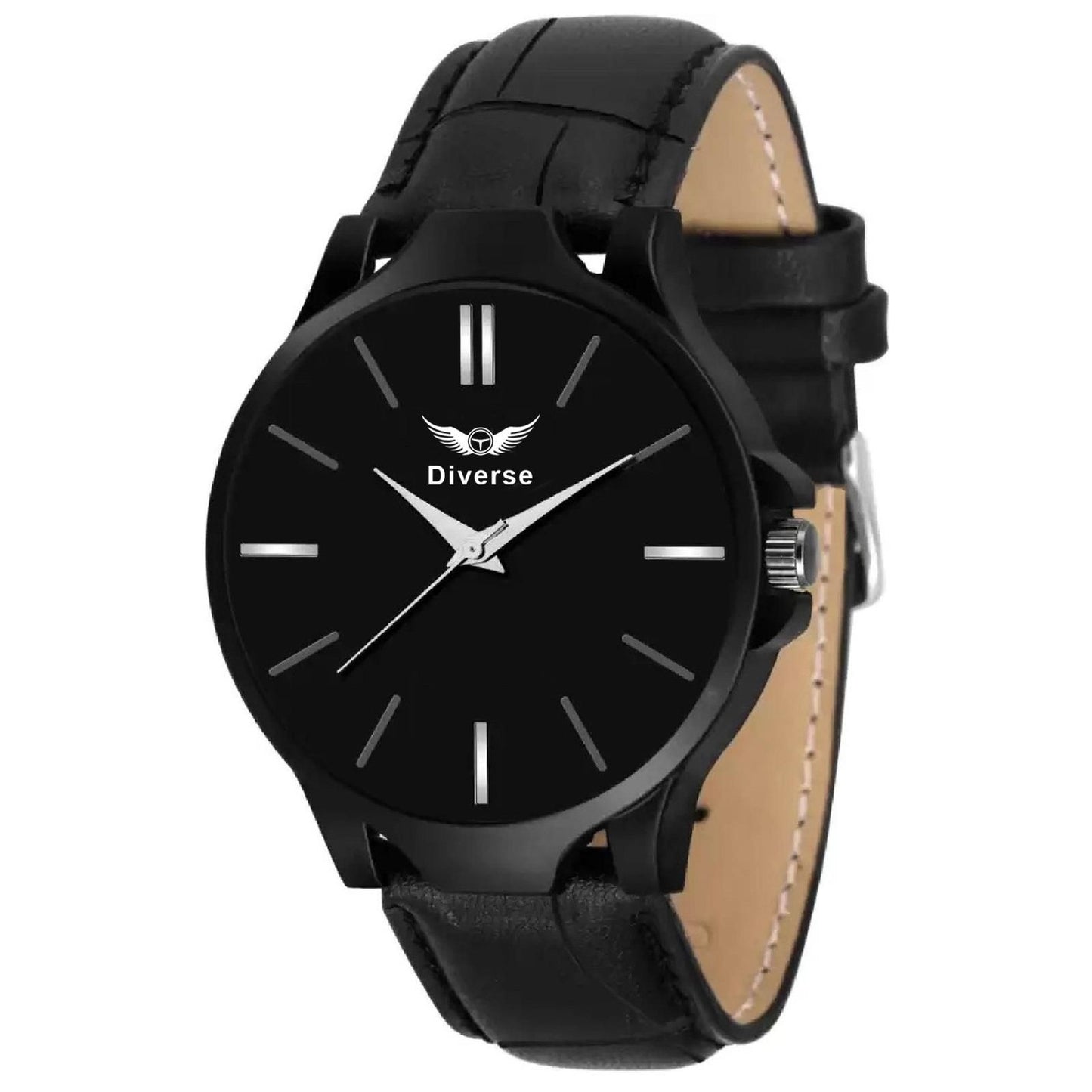 Men’s Analog Leather Watch – Classic Stylish Quartz Wristwatch for Daily Wear & Formal Outfits