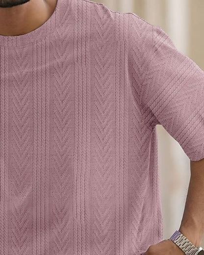 Force Men Solid Casual Brown T-Shirt