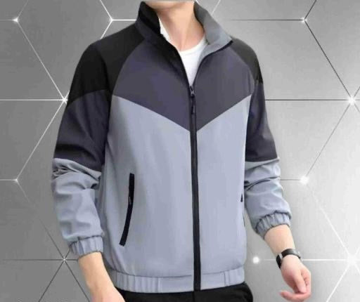 Premium Men’s Self Design Sports Jacket | Trendy Gym & Outdoor Wear