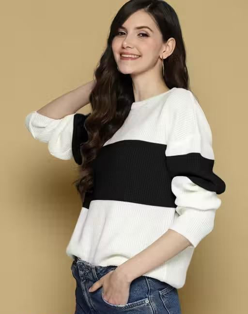 Pretty Fashionista Women’s Fashion T-Shirt – Long Sleeve, Cotton Blend, Casual Style