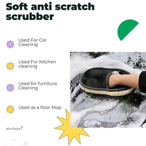 Multi Car Cleaning Glove | Cleaning Supplies Dust Cleaner | Car Wash Microfiber Cleaner Glove Hand Duster Accessories