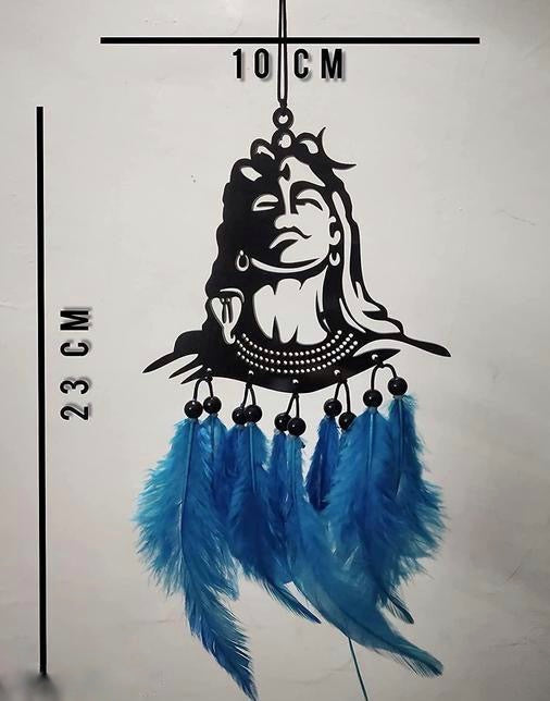Handmade Adiyogi Blue Car Hanger by Dalli Nesh – Pack of 1 | Unique Spiritual Car Accessory & Decorative Item for Home, Office & Dashboard