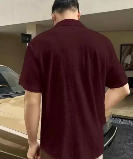 Imported Popcorn Shirts for Men and Female – Comfortable & Trendy Maroon