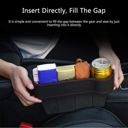Seat Pockets PU Leather Car Console Side Organizer (Pack of 2)