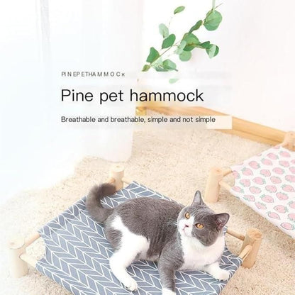 Portable Pet Hammock Bed – Foldable Elevated Cat & Dog Resting Cot | Breathable, Durable, and Easy-to-Carry Pet Lounger for Indoor & Outdoor Use