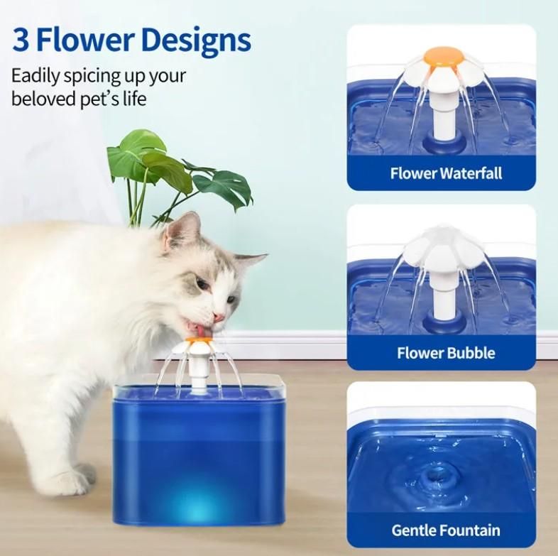 2L Small Pet Water Fountain for Kittens & Small Dogs – Automatic Fresh Water Dispenser