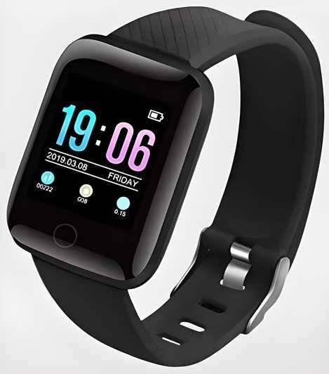 ID116 Plus Smart Fitness Smartwatch – Activity Tracker with Heart Rate, Step Count, Sleep Monitor & Multi-Sport Modes