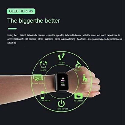 ID116 Plus Smart Fitness Smartwatch – Activity Tracker with Heart Rate, Step Count, Sleep Monitor & Multi-Sport Modes