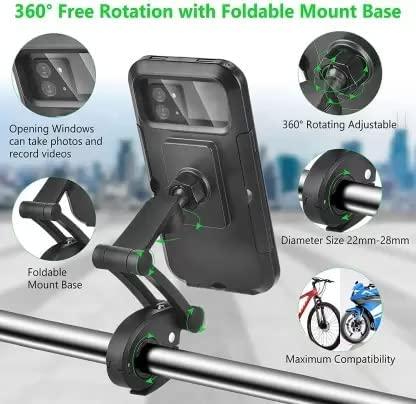 Universal 360 Rotation Bike Waterproof Cell Phone Holder