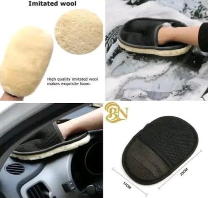 Multi Car Cleaning Glove | Cleaning Supplies Dust Cleaner | Car Wash Microfiber Cleaner Glove Hand Duster Accessories