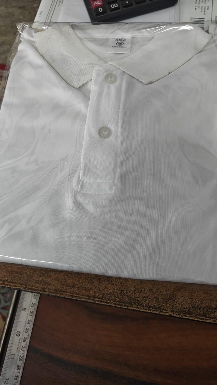 Poly Matte Solid Half Sleeves Mens Polo T-Shirt (Pack Of 4)