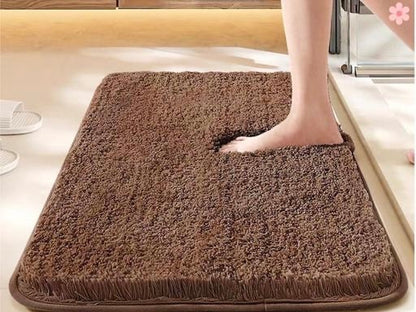 Brown Microfiber HOWNICE Anti Slip Doormat for Bedroom Bathroom Kitchen Living Room