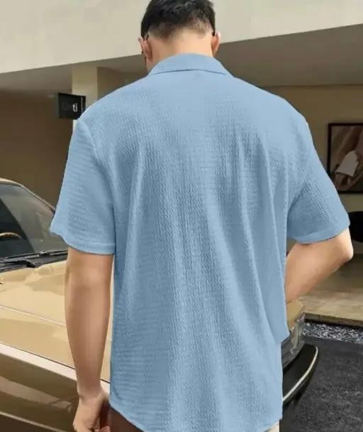 Imported Popcorn Shirts for Men and Female – Comfortable & Trendy Aqua Blue