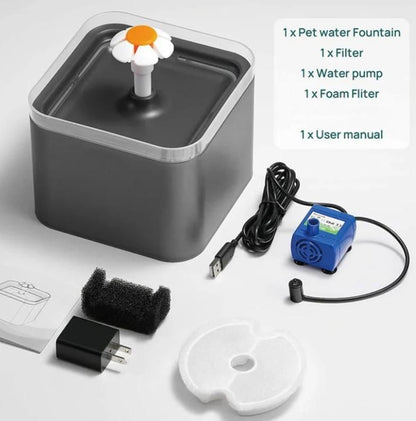2L Small Pet Water Fountain for Kittens & Small Dogs – Automatic Fresh Water Dispenser