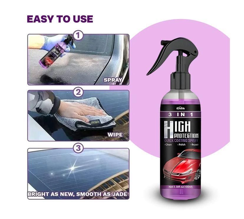 3 in 1 High Protection Coating Spray (Pack of 2)