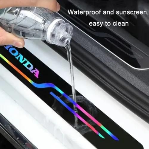 Black And Neon Car Door Entry Guard (Pack of 4)