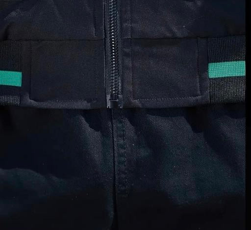 Mens Rama Green Black Cuffed Sleeves Jacket Korean Stylish