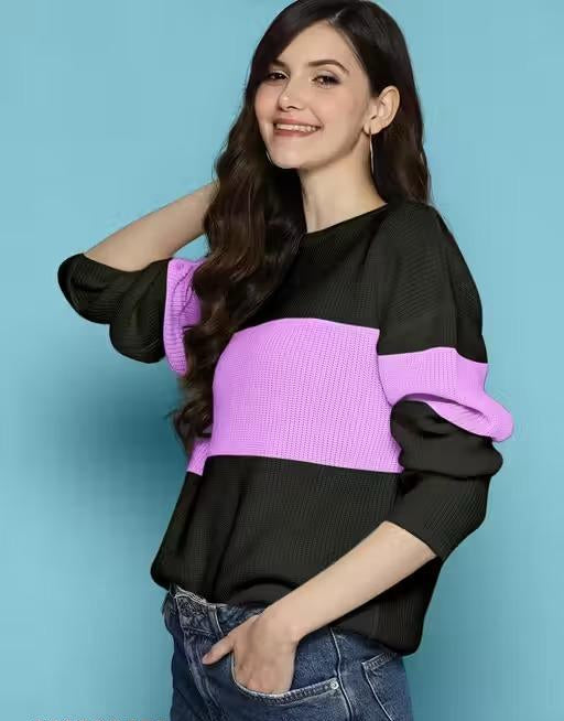 Pretty Fashionista Women’s Fashion T-Shirt – Long Sleeve, Cotton Blend, Casual Style