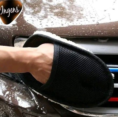 Multi Car Cleaning Glove | Cleaning Supplies Dust Cleaner | Car Wash Microfiber Cleaner Glove Hand Duster Accessories