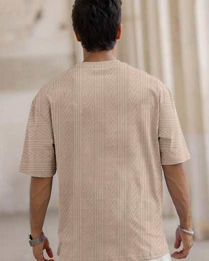 Force Men Solid Casual Brown T-Shirt