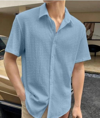 Imported Popcorn Shirts for Men and Female – Comfortable & Trendy Aqua Blue