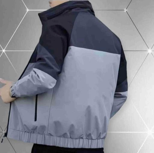 Premium Men’s Self Design Sports Jacket | Trendy Gym & Outdoor Wear