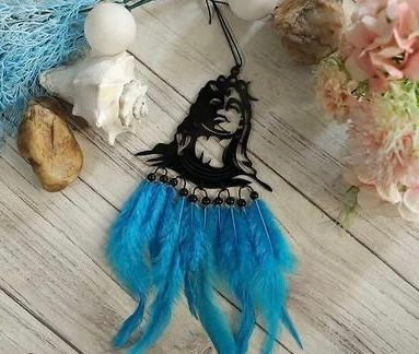 Handmade Adiyogi Blue Car Hanger by Dalli Nesh – Pack of 1 | Unique Spiritual Car Accessory & Decorative Item for Home, Office & Dashboard