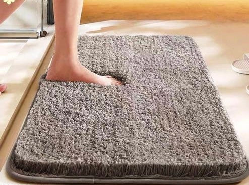 Gray Microfiber HOWNICE Anti Slip Doormat for Bedroom Bathroom Kitchen Living Room