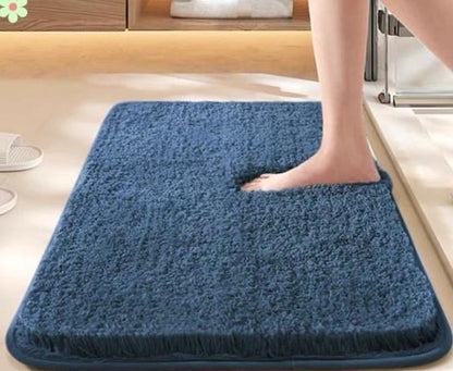 Blue Microfiber HOWNICE Anti Slip Doormat for Bedroom Bathroom Kitchen Living Room