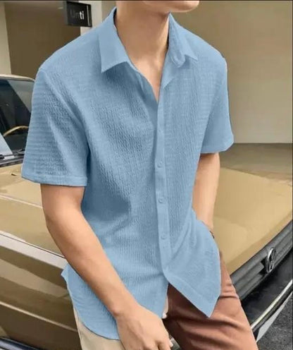 Imported Popcorn Shirts for Men and Female – Comfortable & Trendy Aqua Blue