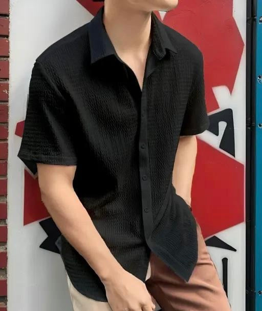 Imported Popcorn Shirts for Men and Female – Comfortable & Trendy Black